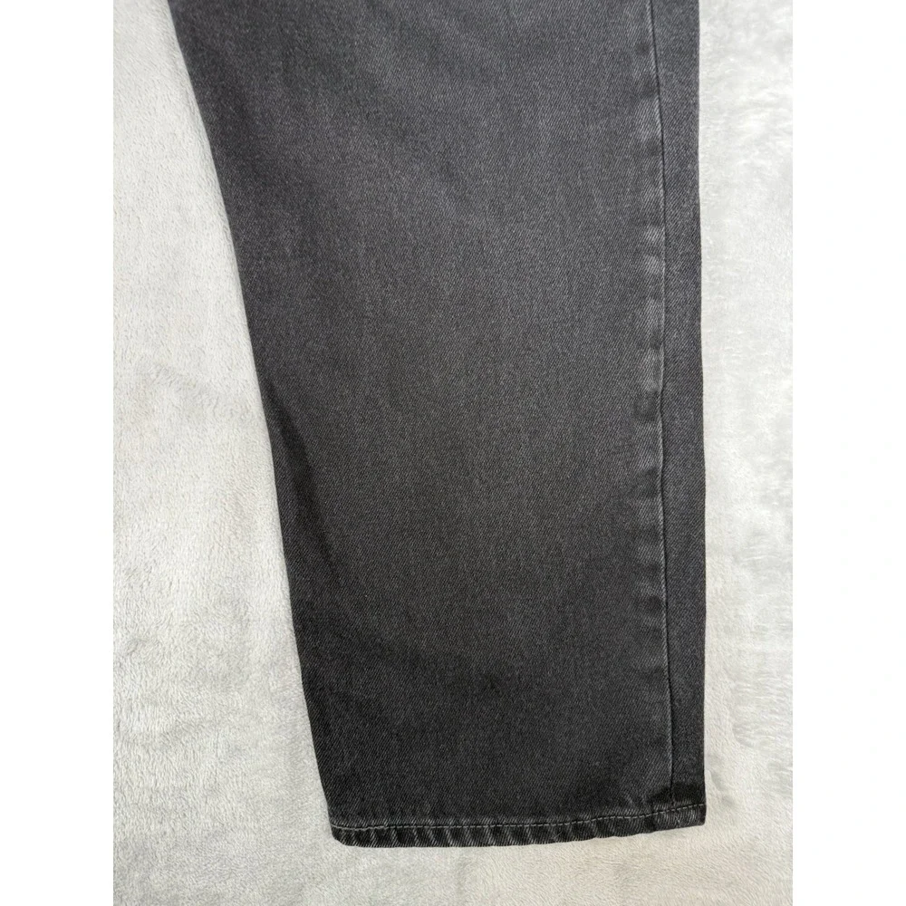 Levis 550 Jeans Mens‎ 42x30 Black Denim Relaxed Fit Tapered Leg
